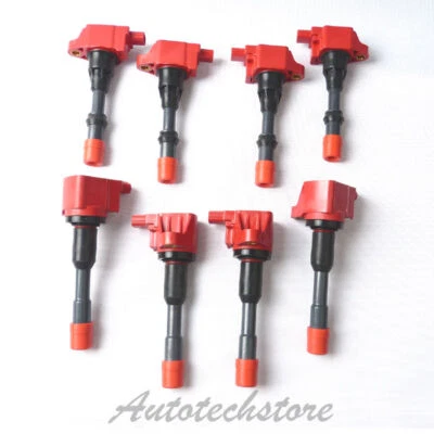 Bobina de encendido roja UF373 UF374 para Honda Civic Hybrid 8 piezas B311R*4 B2870R*4* Foto 1 de 2