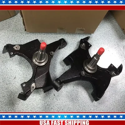 2" Drop Spindles for Chevrolet Silverado C1500 GMC Sierra 1.25" ROTOR 2WD 88-98 Foto 1 de 4