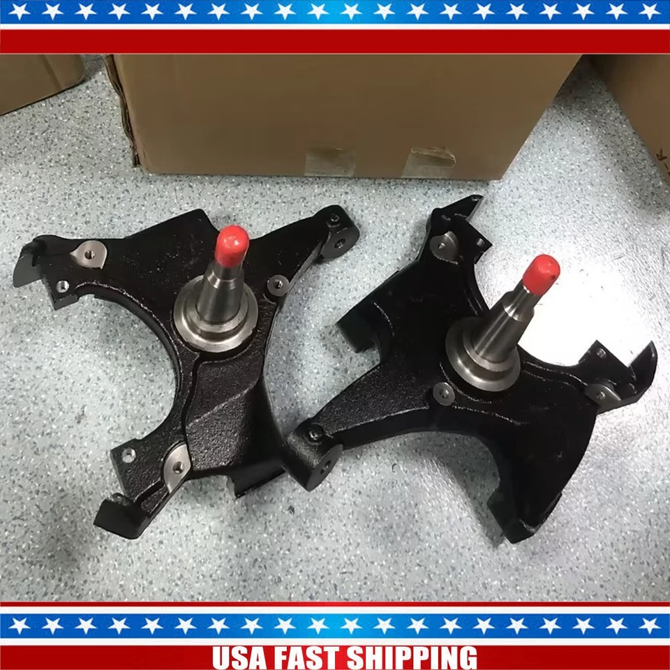 2" Drop Spindles for Chevrolet Silverado C1500 GMC Sierra 1.25" ROTOR 2WD 88-98 Foto 1 de 4