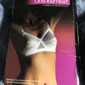 New Vintage Playtex Cross Your Heart Style 120 White Lace Wire Free 40 - Picture 1 of 11