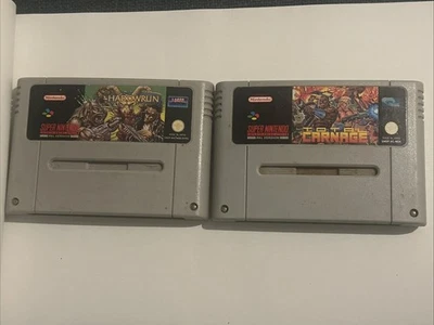Shadowrun SNES und Total Carnage SNES Super Nintendo PAL-Version - Bild 1 von 4