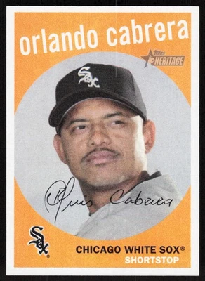 2008 Topps Heritage #114 Orlando Cabrera - Image 1 of 2