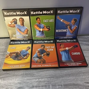 Lot Of 6 Kettle Worx DVD’s Ultimate Body 6 Week Body Transformation - Picture 1 of 2