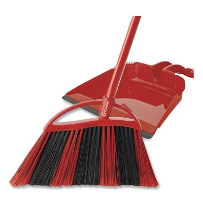 O-Cedar 175073EA 53.88 in. Handle One Sweep Broom with Dustpan - RD/BK/GY New - Image 1 of 4