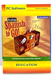 Pulitzer Spanish to Go for Windows PC CD-ROM SoftKey New Sealed Big Box - Picture 1 of 6