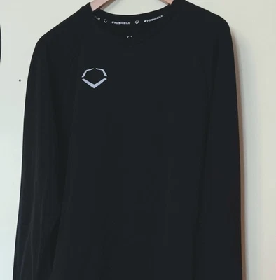 EvoShield Long Sleeve Shirt Men M Black Stretch Cooling Wicking Performance NWOT - Image 1 of 4