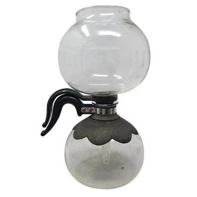 Cafetera al vacío vintage Silex Pyrex doble burbuja de vidrio LK-8 sin tapa percoladora Foto 1 de 4