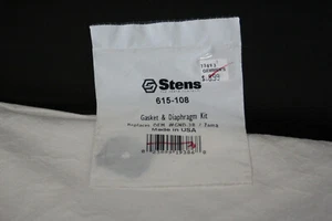 STENS GASKET AND DIAPHRAGM KIT FOR ZAMA  GND-28   #615-108 NEW - Picture 1 of 3