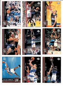 Lote de nueve cartas de baloncesto NBA varios jugadores surtidos A-4 - Imagen 1 de 4