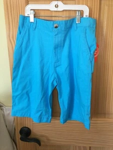 New Wonder Nation Boy Aqua Flat Front School Uniform Approved Adj Waist - Picture 1 of 2