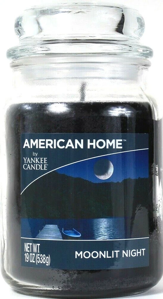 1 vela American Home by Yankee 19 OZ noche iluminada por la luna 1 mecha tarro de vidrio vela Foto 1 de 1