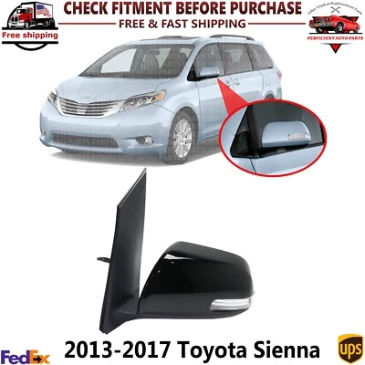 Espejo retrovisor delantero eléctrico de vidrio con imprimación térmica lado del conductor para Toyota Sienna 2013-2017 Foto 1 de 4