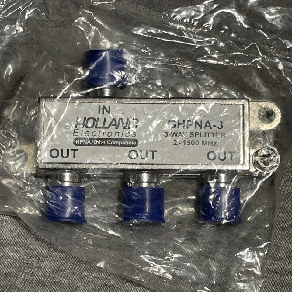 Holland Electronics GHPNA-3 3 Way Coax Splitter New Cable Antenna - Image 1 of 1