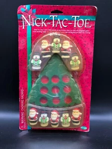 Juego Nick-Tac-Toe vintage, nuevo en caja, tablero de árbol de Navidad, Santa y muñecos de nieve - Imagen 1 de 4