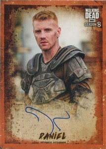 Walking Dead Season 8 Autograph Card A-DN Daniel Newman as Daniel Rust 67/99