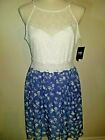 By y by dress white/floral, size 11 Jr sleeveless round neck NWT.