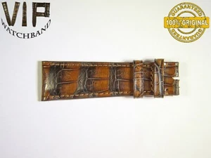 OEM Authentic IWC SANTONI ONE SHORT PART strap 22 mm croco BROWN color - Picture 1 of 2