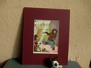vintage illustration of dancing bear and family by Warner Carr 1934 - Picture 1 of 1