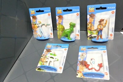 Toy Story 4 Disney Pixar 5 adornos para pasteles Buzz Woody Bo Peep Rex Forky Figura Juguetes Foto 1 de 4