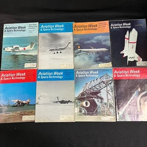 Vintage Magazine Lot Aviation Week 1970 lot of 8 - Picture 1 of 18