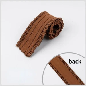 Elastic Band Trim Stretch Ribbon Ruffle DIY Lace Edge Rib Trim Sewing Belt Craft - Picture 1 of 33