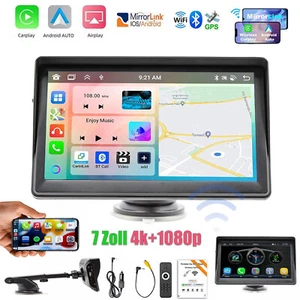 für Auto LKW PKW 7-Zoll GPS Navi Navigationsgerät Carplay und Android Auto MP5 - Bild 1 von 13