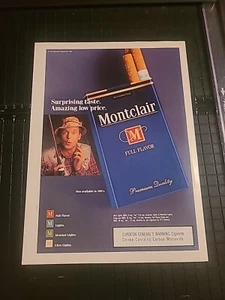 Montclair Cigarettes Full Flavor Print Ad Vintage 1991 8x11 Great To Frame  - Picture 1 of 1