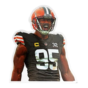 Myles Garrett Cleveland Browns Pegatina Brillante Vinilo Laminado, Autoadhesivo - Imagen 1 de 8