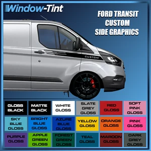 For Ford Transit Custom Graphics Van Side Wing Stripes Sport Racing Vinyl - Picture 1 of 20