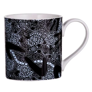 Mug Ashdene Aboriginal Dot Art Bone China 380ml Coffee Tea Australia Souvenir - Picture 1 of 4