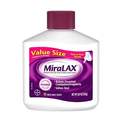 Polvo laxante MiraLAX para alivio suave del estreñimiento, #1 Dr. Recomendado Br... Foto 1 de 4