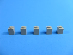 5x LEGO Antiguo Gris Ladrillo Estándar 1 x 1 Castillo Pirata Ciudad Espacial Ciudad #3005 - Imagen 1 de 1