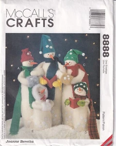 McCall's Crafts Pattern 8888 Snow Carolers New/Uncut - Picture 1 of 2