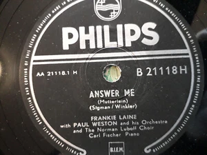 78 giri"FRANKIE LAINE " BLOWING WILD - ANSWER ME "PHILIPS B 2118H VG+ - Picture 1 of 2