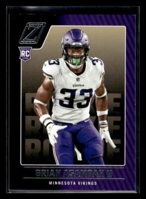 2022 Zenith #171 Brian Asamoah II Rookie  Minnesota Vikings - Image 1 of 2