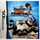 (Manuel seulement) Penguins de Madagascar : Dr. Blowhole revient Nintendo DS authentique