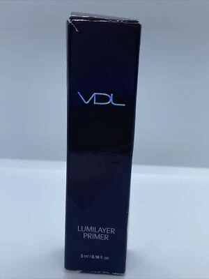 VDL Cosmetics Lumilayer Primer TRAVEL/MINI SIZE 5 ml/ 0.16oz. BRAND NEW WITH BOX - Image 1 of 4