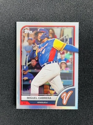 2023 Topps World Baseball Classic Miguel Cabrera #34 Foil Venezuela - Image 1 of 2