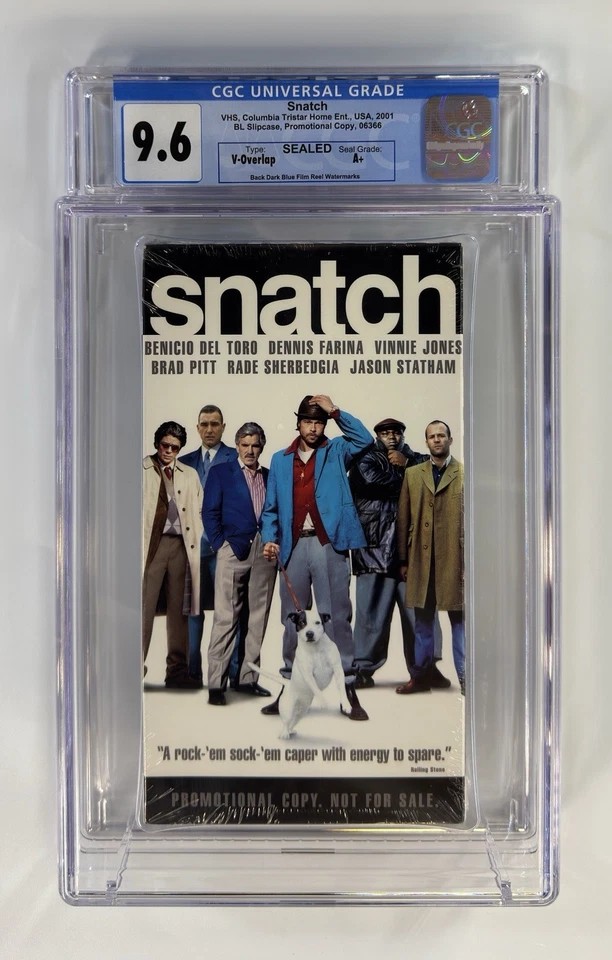 VHS — CGC 9.6/A+  SNATCH - PROMOTIONAL COPY / Pop 1 - Image 1 of 2