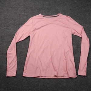 BCG Long Sleeve Shirt Womens XL Pink Athletic Performance Recycled Polyester Top - Picture 1 of 13