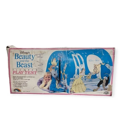 Carpa de Juego RARA De Colección Años 80 La Bella y la Bestia Original Disney con Caja Foto 1 de 4