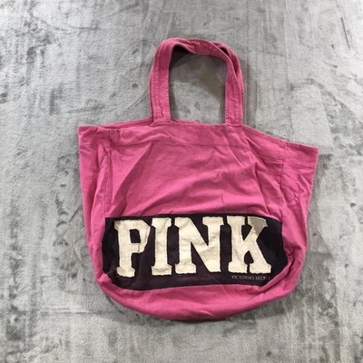 Bolso de Mano ROSA Victorias Secret de Colección para Mujer Rosa Lona Grande Logo Y2K Foto 1 de 4