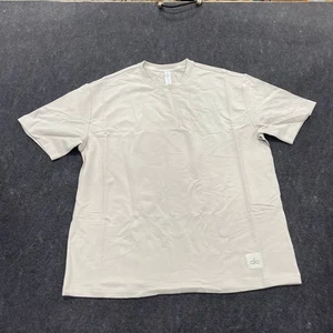 ALO Double Take Short Sleeve Tee Men's Size L Bone - Picture 1 of 7