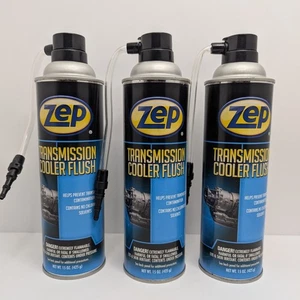 ZEP Automatic Transmission Cooler Flush Cleaner 3 Cans 15oz Each Removes Sludge - Picture 1 of 3