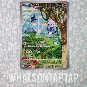 Pokemon Card Meditite 153/142 Secret Rare Scarlet Violet Stellar Crown LP - Picture 1 of 2