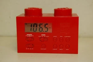 LEGO Tragbarer Radiowecker rot Modell LG11000 AM/FM Alarm Stein - fehlende Teile - Bild 1 von 1