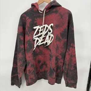 Zeds Dead Hoodie Herren Medium rot schwarz Pullover Pulli Batik Musik elektronisch - Bild 1 von 5