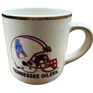 Taza De Colección Tennessee Oilers Borde Dorado Licencia Oficial NFL Oilers Cup Sin Usar - Imagen 1 de 6