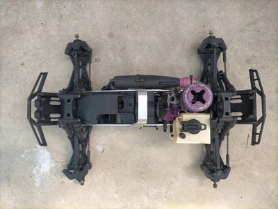 JUNK HPI Savage Nitro RC Monster Truck Chassis AS-IS Missing Parts For Repair - Image 1 of 4