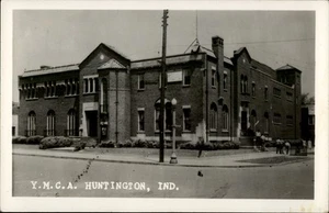 RPPC Huntington,IN YMCA Indiana c1940s Real Photo Postcard - Picture 1 of 5